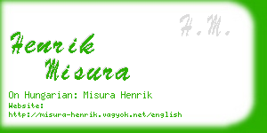henrik misura business card